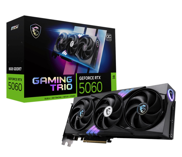 MSI GeForce RTX 5060 Gaming Trio OC 8GB GDDR7 DLSS5 - 1332825 - zdjęcie